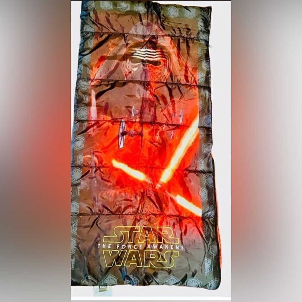 Star Wars "The Force Awakens" Kids Camp Sleeping Bag Disney Lucasfilm 28”X56”